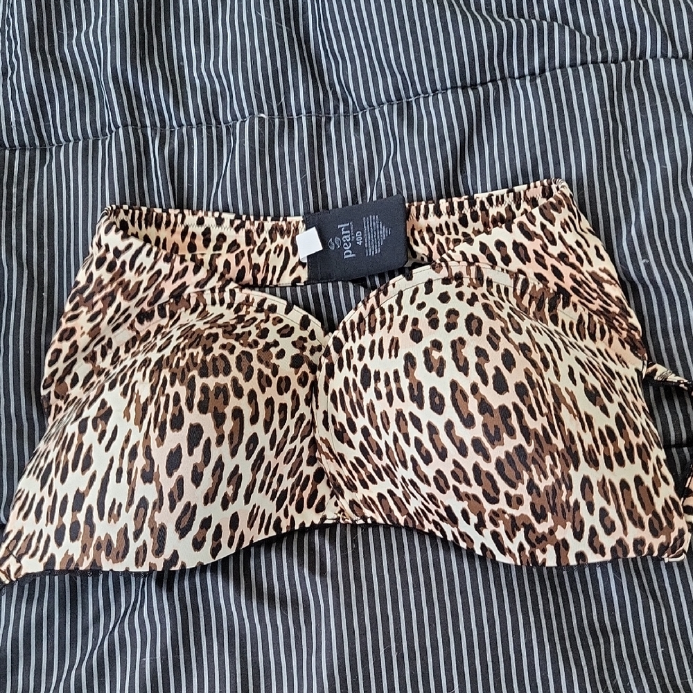 Pearl Leopard Print Bra